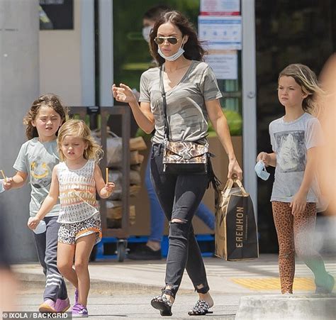She has three children with actor brian austin green. Megan Fox stocks up on supplies at the grocery store with ...