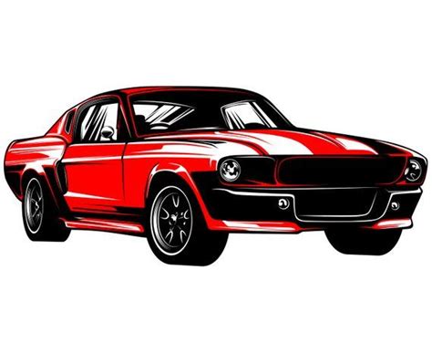 Ford Mustang Svg Mustang Svg Hot Rod Svg 1967 Muscle Car Vector