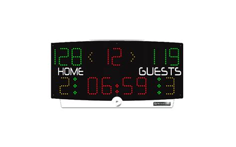 Multitop Scoreboard With Shot Clock Integrated Indoor Stramatel