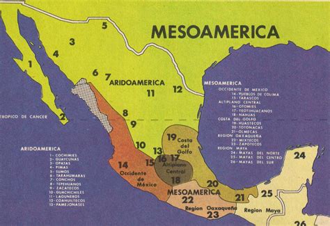 Historia De México 1 Áreas Culturales