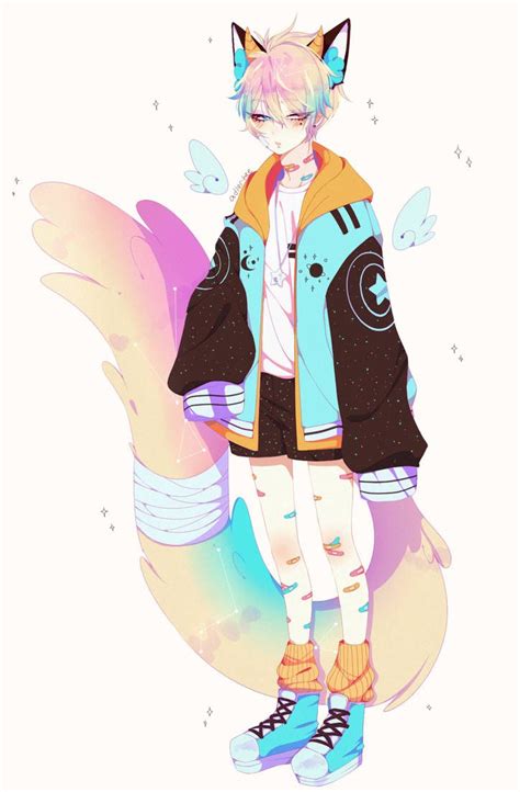 Anime Boy Fox Cute Drawings Bmp Name