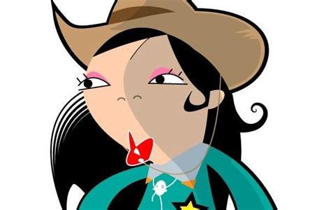 Asian Cowgirl Cartoon Vector Download