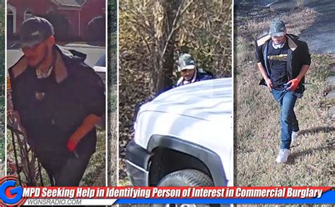 murfreesboro police seek public s help in identifying person of interest in commercial burglary