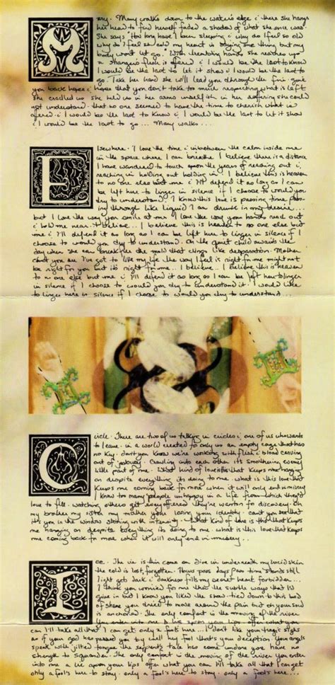 In 1994, a fan named uwe vandrei who was obsessed with mclachlan sued her on the grounds of using content from his letters to her as the source for her song, possession. Encartes Pop: Encarte: Sarah McLachlan - Fumbling Towards Ecstasy