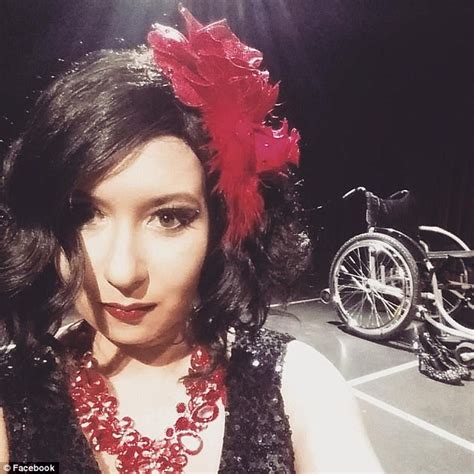 disabled burlesque dancer performs in wheelchair daily mail online