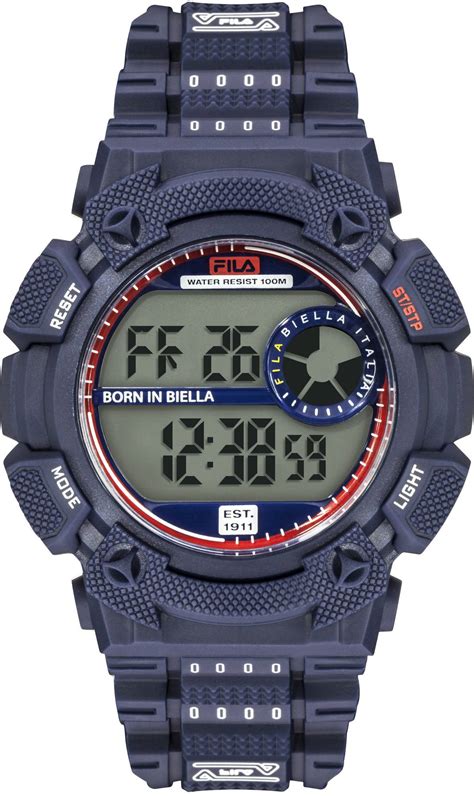 fila herren armbanduhr filastyle 45 mm chronograph armband silikon 38 312 watchroom24