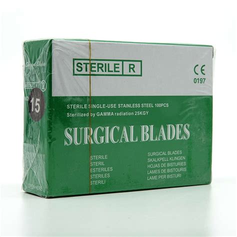 15 Stainless Steel Surgical Blades Holmes Dental