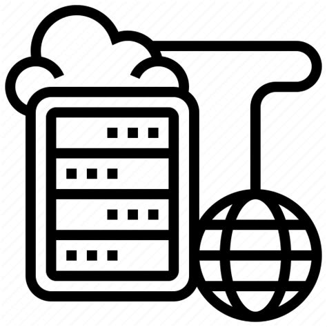 Cloud Hosting Mainframe Network Server Icon Download On Iconfinder