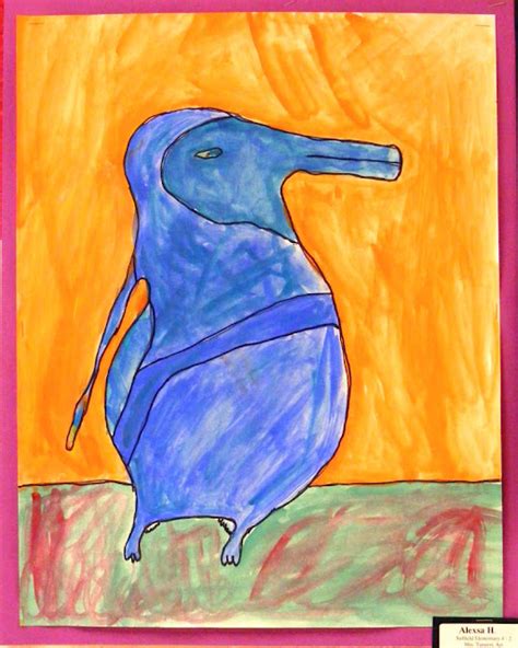 Suffield Elementary Art Blog Complimentary Colored Animals Inspired