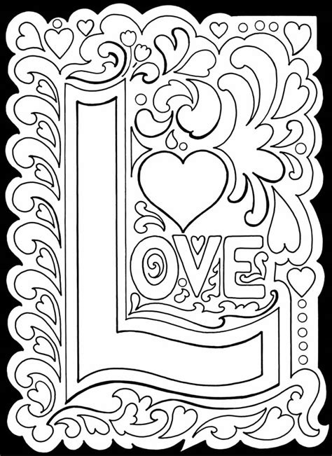 Click now for 20 free quote coloring pages with patterns and sayings that you can download and color any time! Love Coloring Pages - Best Coloring Pages For Kids
