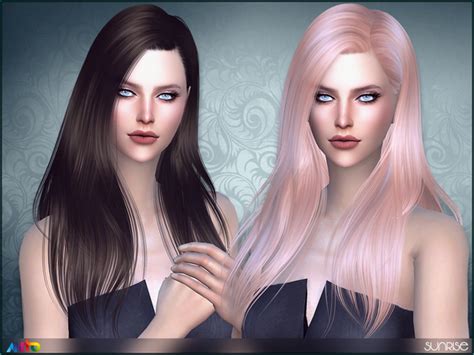 The Sims Resource Sunrise Hair By Anto Sims 4 Hairs