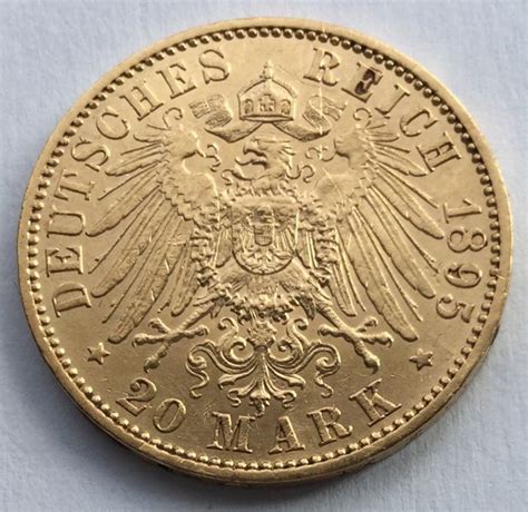 Germany Prussia 20 Mark 1895 A Wilhelm Ii Gold Catawiki