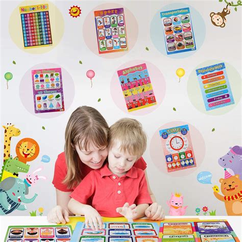 Buy 15 Pack Alphabet Poster Educational Poster Laminated Wall Chart For