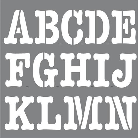 Decoart Personally Yours Newsprint Alphabet Stencil Set 4 Pack | Hobbycraft