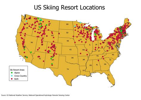 Ski Resorts In The Us Maps On The Web
