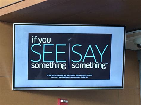 See Something Say Something Authentic Recognition