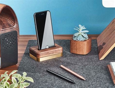 Grovemade Wooden Iphone Docking Station Gadget Flow