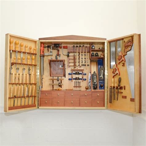 Custom Made Wall Mounted Tool Cabinet With Hand Tools Tool Cabinet