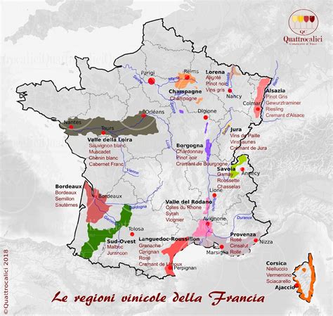 Cartina Vini Francesi Cartina