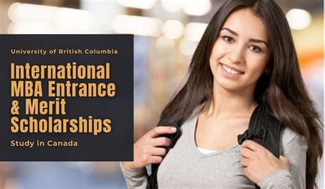 UBC International MBA Entrance & Merit Scholarships in Canada