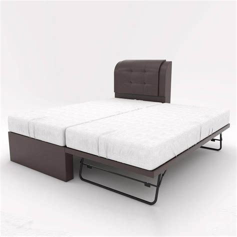 Buy Affordable Medina Faux Leather 3 In 1 Pull Out Bed Frame At