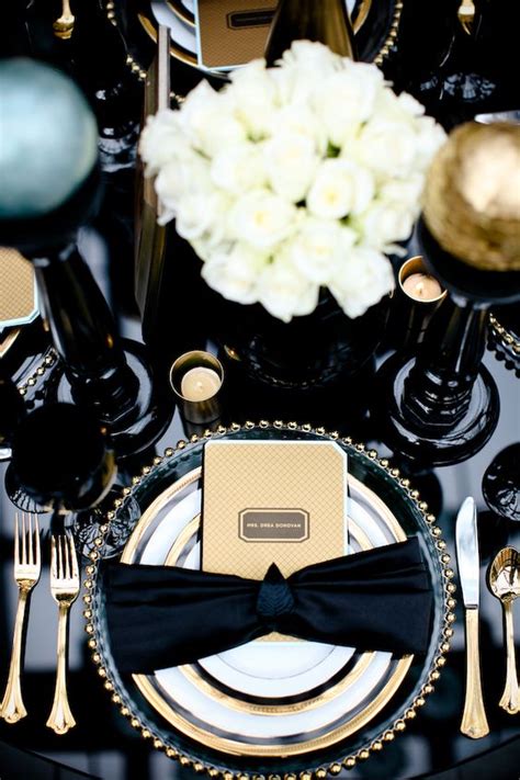 20 Black And Gold Wedding Color Ideas For Fall Winter Page 2 Of 2