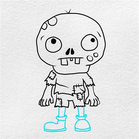 Easy Zombie Drawing Helloartsy