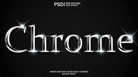 Premium Psd Chrome Text Effect