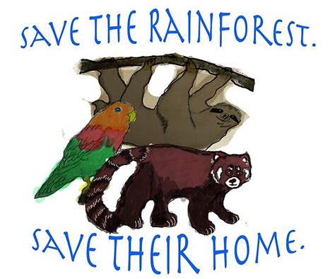 Save The Rainforest Poster By 1drouscre8tions Redbubble