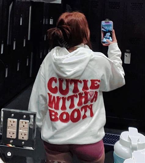 Cutie With A Booty Hoodie Muscle Hoodies