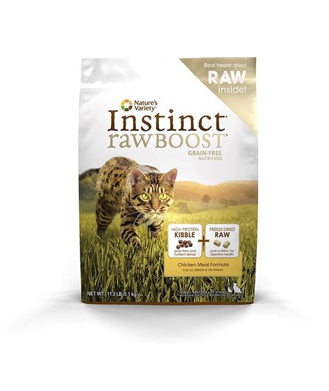 Made for all life stages. Nature's Variety Instinct Raw Boost Grain Free Chicken ...