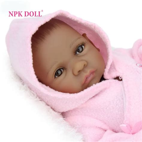 Npkdoll 10 Inch African American Baby Doll Black Girl Full Silicone