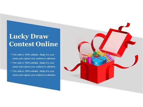 Lucky Draw Contest Online Sample Of Ppt Presentation Powerpoint Slide