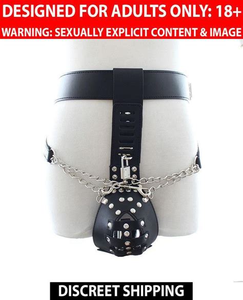 Pu Leather Male Chastity Devices Bdsm Bondage Sexy Lingerie Costumes Fetish Restraints Sex Suits