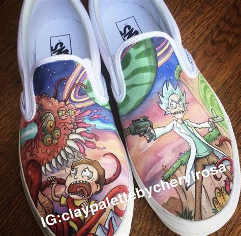 Custom Hand Painted Rick And Morty Vans Rcustomshoes