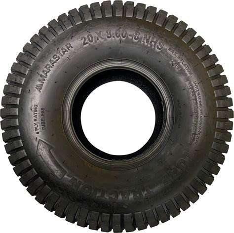 turf traction 20x8 00 8 4pr rear tire only for riding mowers black tire only ebay