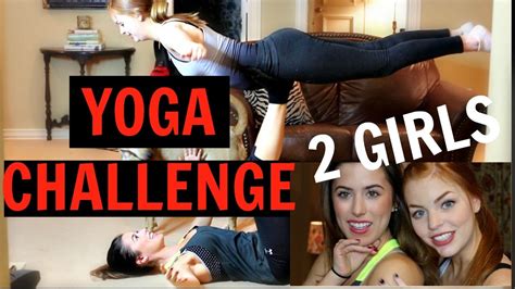 Couple Workoutyoga Challenge 2 Girls Youtube