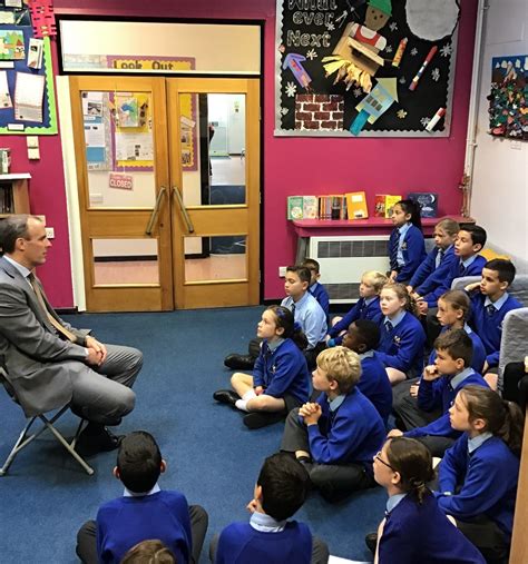 Recognition Of Successes At St Albans Primary School Dominic Raab