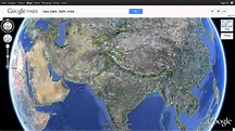 India as seen on Google Earth using Google Maps - YouTube