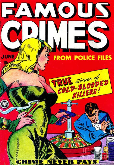 Classic Comic Book Cover Famous Crimes From Police Files 0112 By
