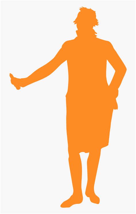 Albert Einstein Full Body Silhouette Hd Png Download Kindpng