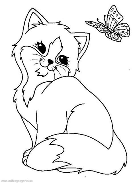 Coloriage Chats Gratuit à Imprimer Cat Coloring Page Animal Coloring