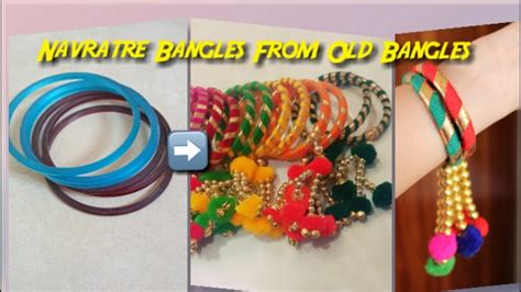 Easy Navratri Special Bangles From Old Banglescraft From Wastebangles