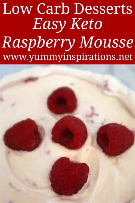 By continuing without changing your settings, you are accepting the use of cookies. Keto Raspberry Mousse Recipe - Easy Low Carb Dessert Recipes