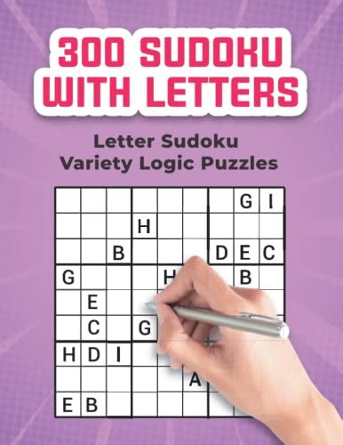 300 Sudoku With Letters Letter Sudoku Variety Logic Puzzles By Learn