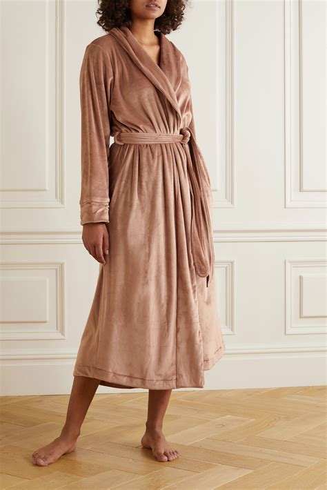 Brown Velour robe - Sienna | SKIMS | NET-A-PORTER
