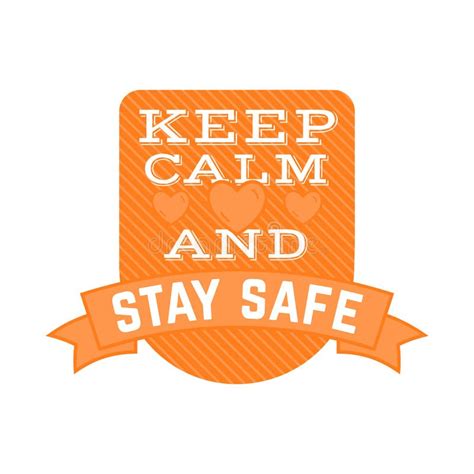 Coronavirus Caution Badge Covid 2019 Safety Advice Label Keep Calm