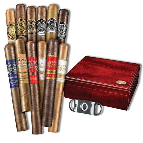 Powerhouse 12 Sampler With Humidor And Cutter - Thompson Cigar