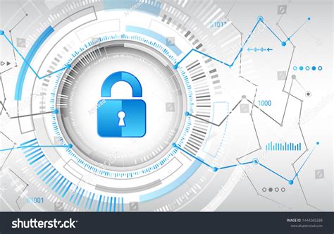 Cyber Security And Data Privacy Protection Vector Illustration