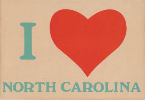 Postcard I Love North Carolina